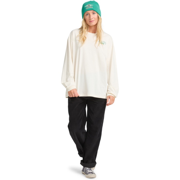 2025 Billabong Womens Paradise Arch Long Sleeve T-Shirt EBJZT00489 - Whitecap